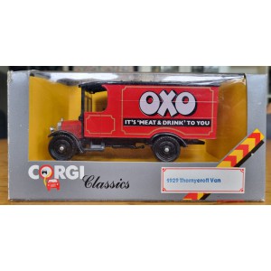 1929 Thornycroft Van-OXO (Corgi 915) 032435109157 made in UK 1:43 new in Box.
